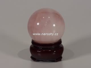 rose quartz, sphere