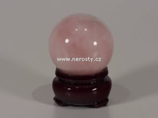 rose quartz, sphere