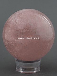 rose quartz, sphere