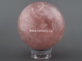 rose quartz, sphere