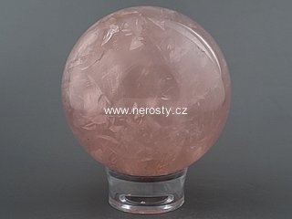 rose quartz, sphere