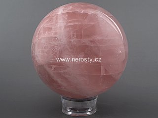 rose quartz, sphere