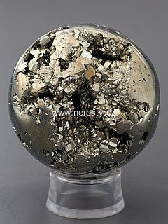 pyrite, sphere