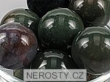 moss agate, sphere